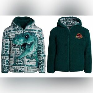 NWT Jurassic Park Dinosaur Kids Reversible Jacket for Boys - size 4T